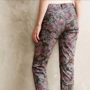 Anthropology Piloro Floral chinos